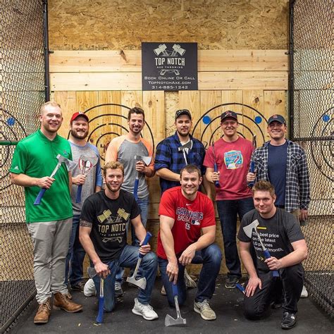 top notch axe throwing st. louis photos